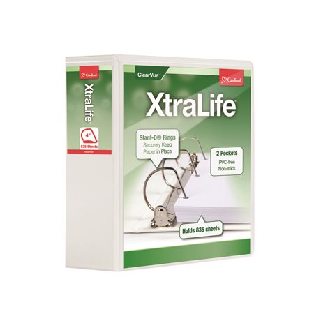 XtraLife® ClearVue® Locking Slant-D® Binders