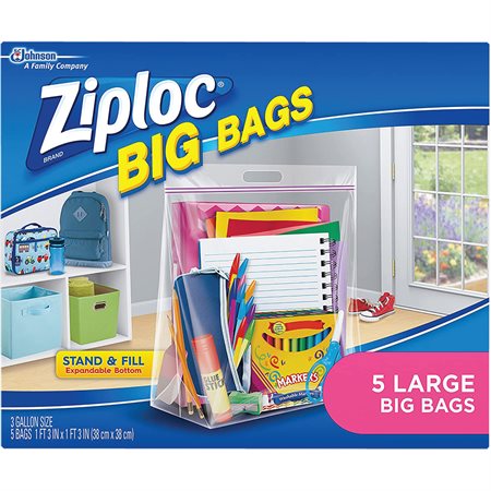 Grands sacs Ziploc® avec double fermeture à glissière