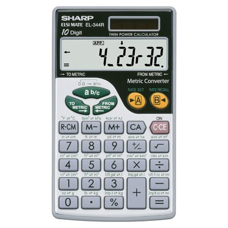 Calculatrice métrique EL-344RB