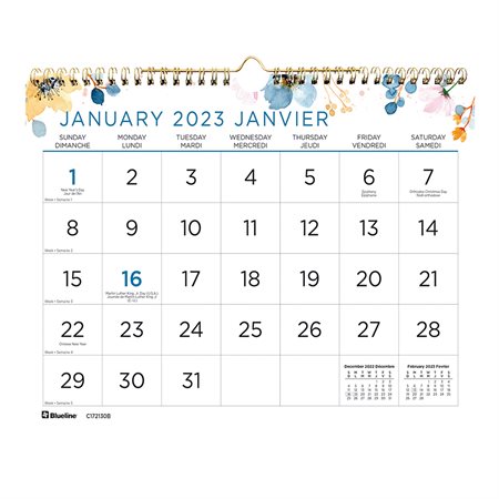 Large Print Wall Calendar (2025)