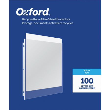 Recycled Non-Glare Sheet Protectors