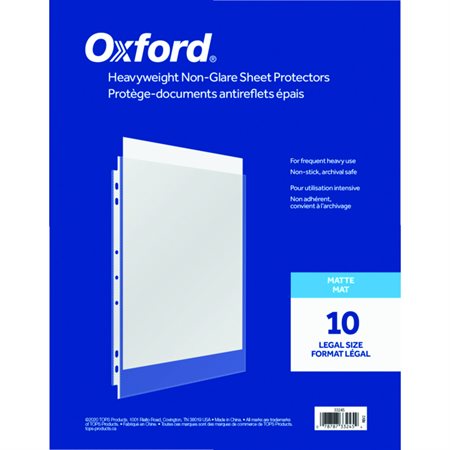 Heavyweight Non-Glare Sheet Protectors