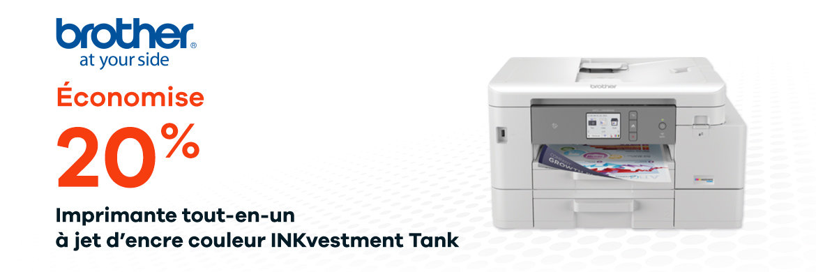 Imprimante tout-en-un à jet d’encre couleur INKvestment Tank