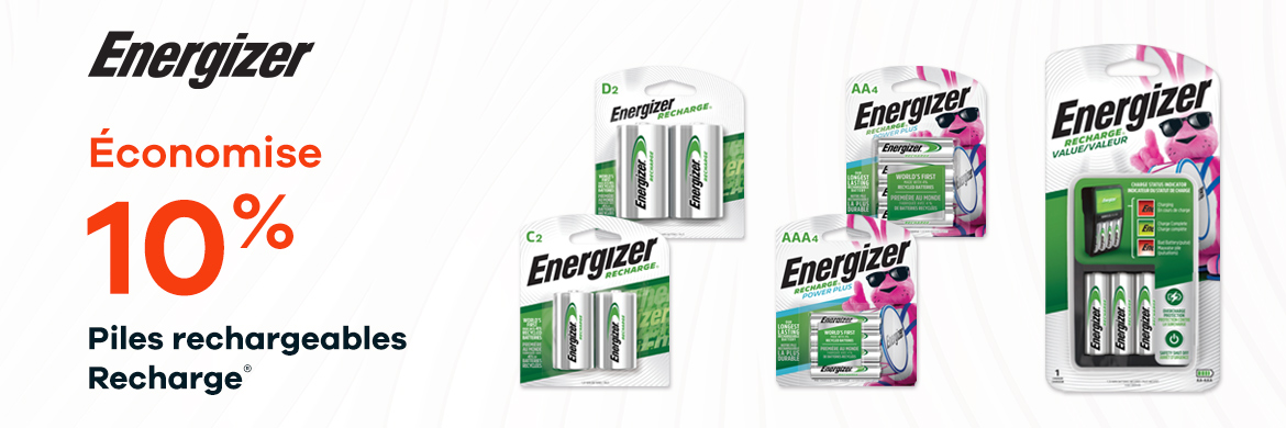 Piles rechargeables Recharge®