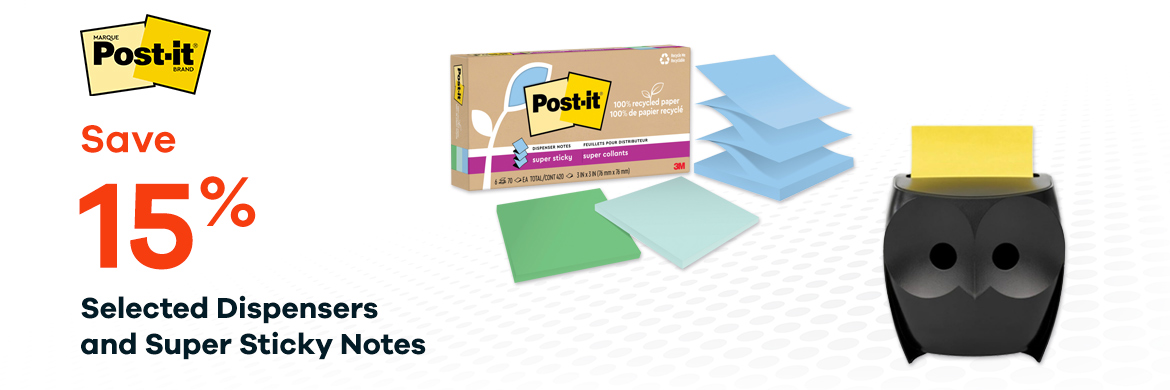 Selected Post-it Notes and Dispensers